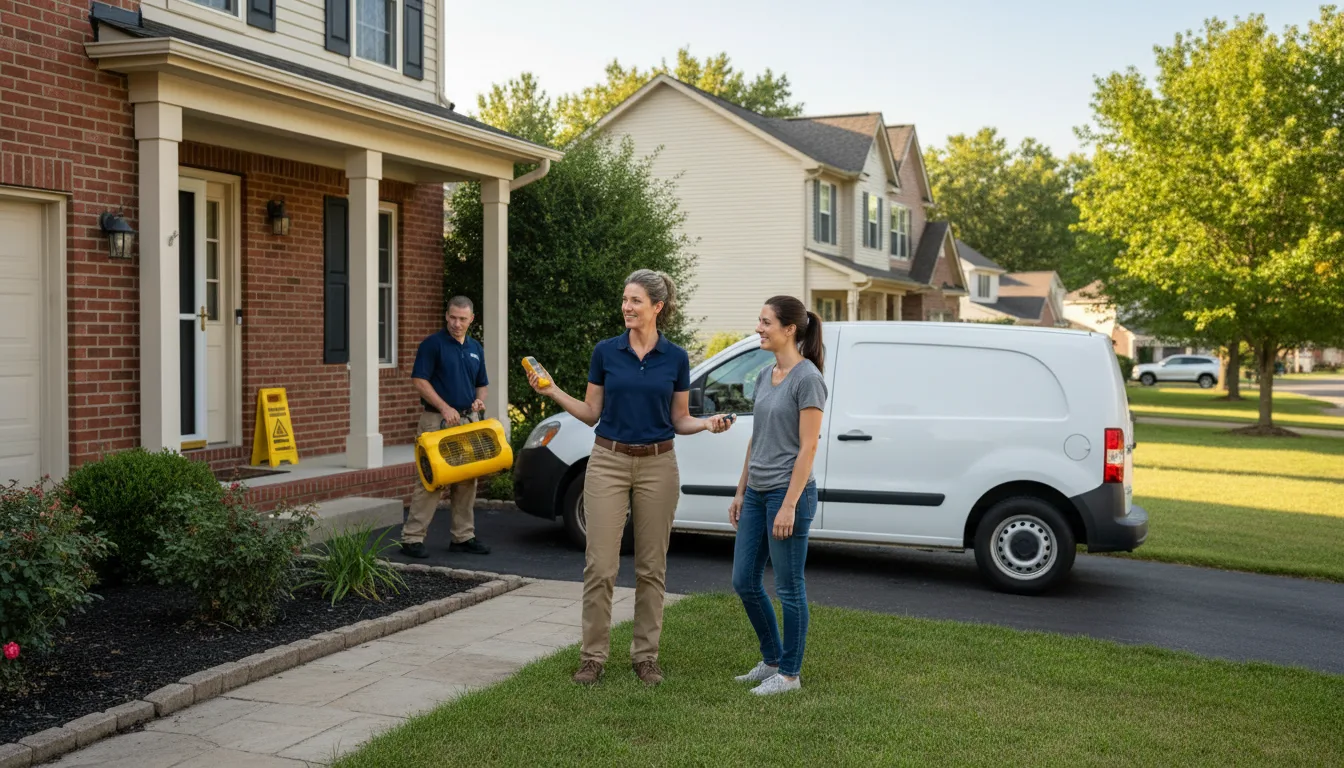 Residential water damage restoration in Berkeley, IL